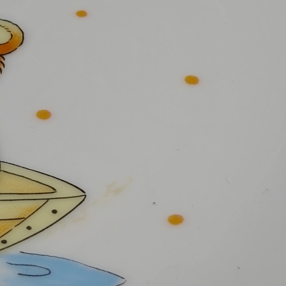 Fine China Child's Dinner Set Toddler Child Teddy Bear Rowboat Plate Cup Vtg - Picture 8 of 14